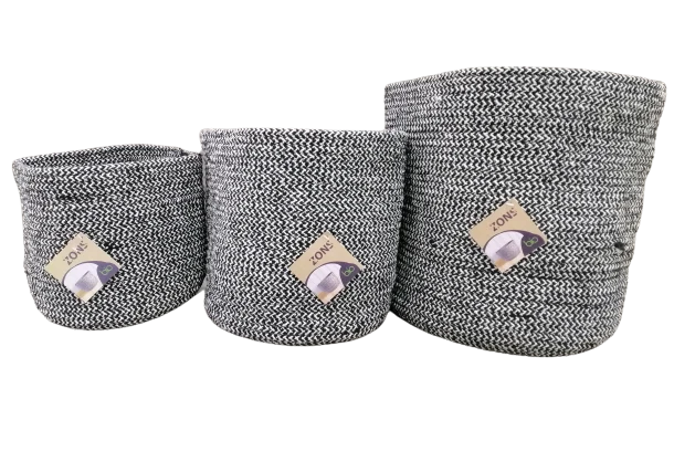 Panier rangement en cotton, D25xH25 - SKALI