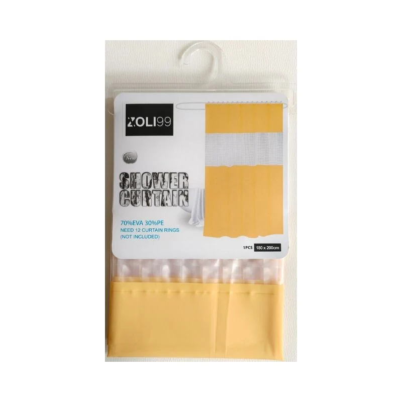 Rideau de douche jaune, 180x200CM - ARKY