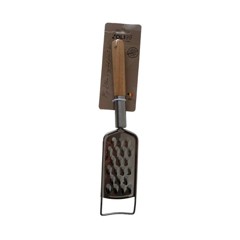 Râpe à fromage en acier inoxydable et manche en bois 5,5xH27cm - COOK