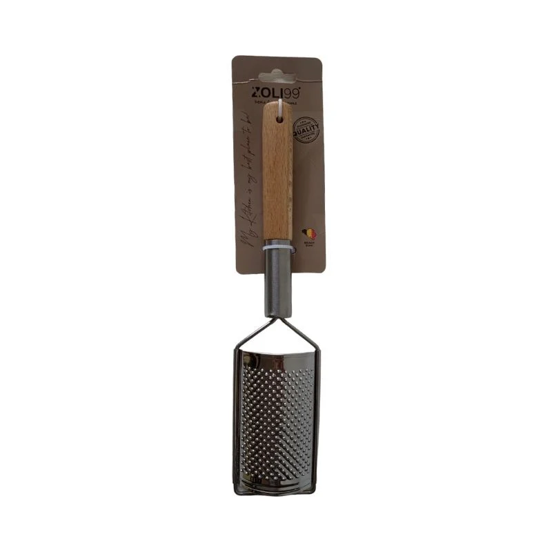 Râpe à fromage en acier inoxydable et manche en bois 5,5xH25cm - COOK