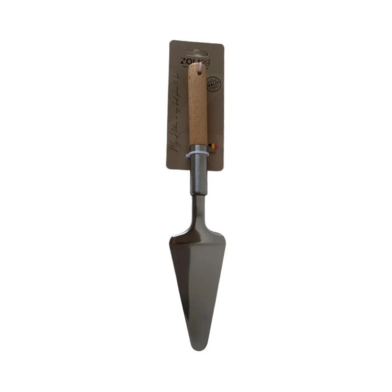 Pelle à tarte en acier inoxydable et manche en bois 5,5xH28cm - COOK