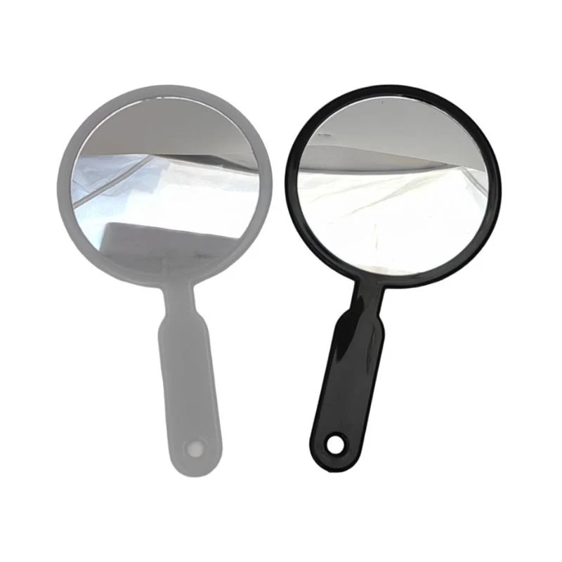 Miroir 20,2x11cm, 2 coloris assortis noir/blanc