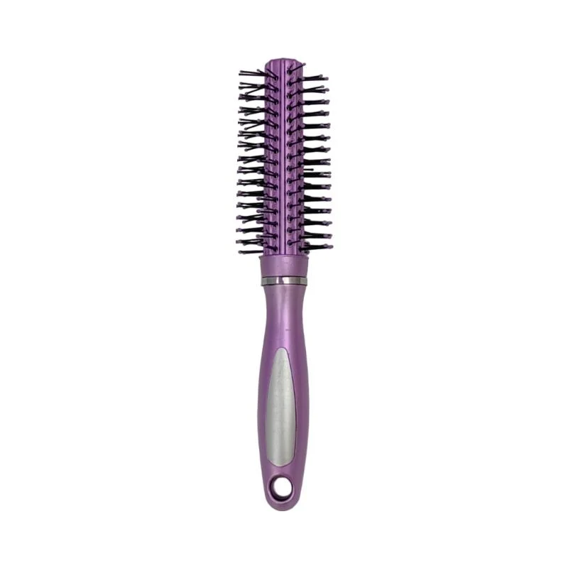 Brosse à cheveux 18x3,3cm, 3 coloris assortis rose/argent/violet