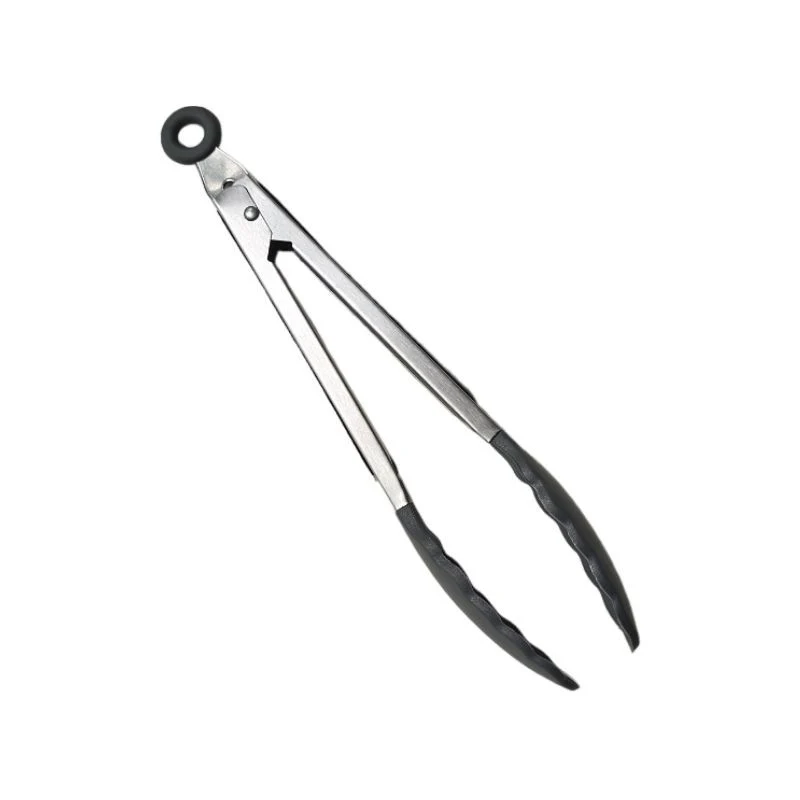 Pince de cuisine 27x3,5cm en silicone, manche en métal - CUCINA
