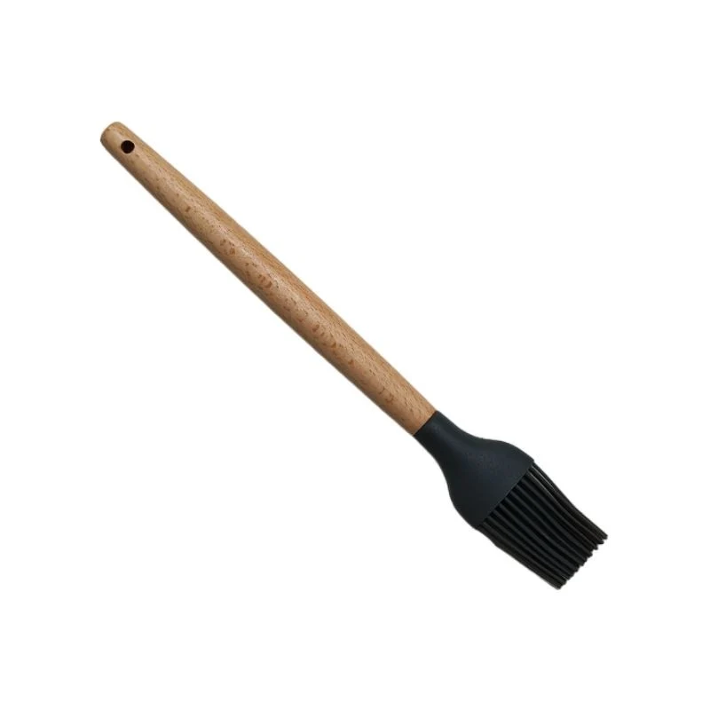 Pinceau de cuisine 27x4cm en silicone, manche en bois - CUCINA