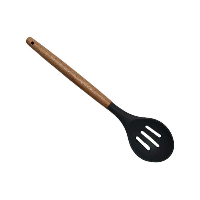Spatule 31x7cm en silicone, manche en bois - CUCINA