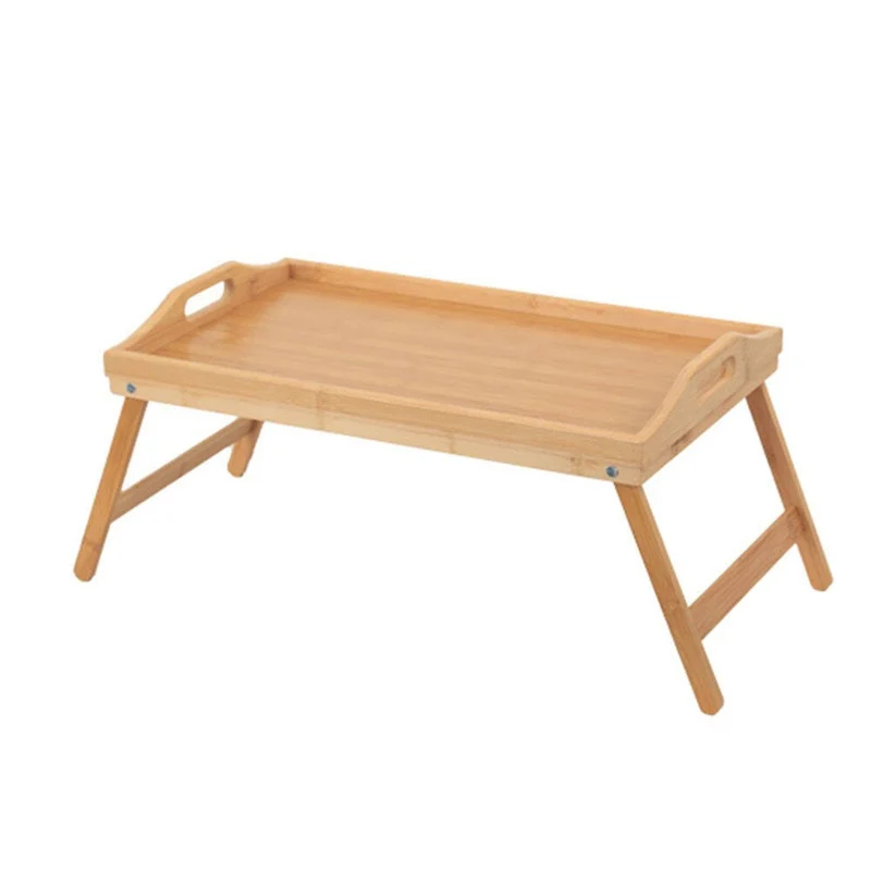 Plateau petit déjeuner en bambou coloris naturel 50x30xH6 cm