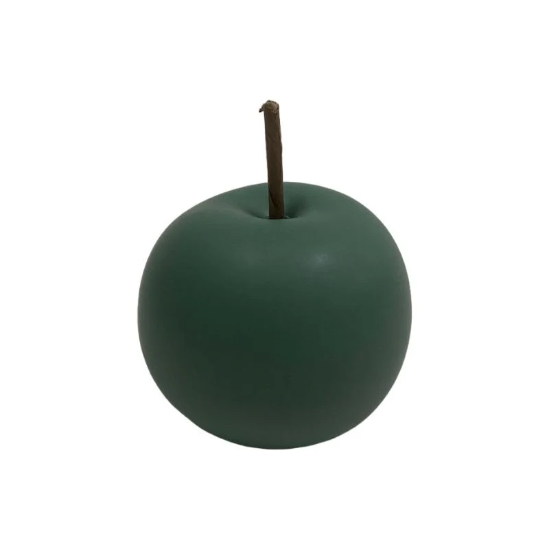 Pomme décorative en céramique 2 ass verte et rose D13xH14 cm