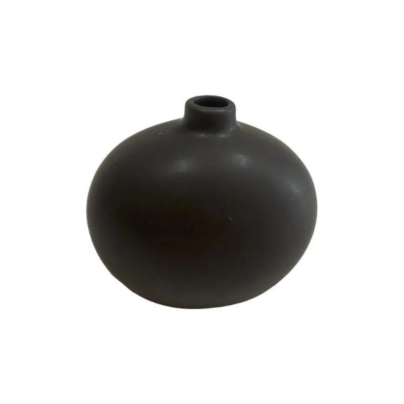 Vase en céramique couleurs assorties 10x7xH9 cm
