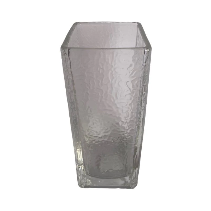 Vase en verre 8x8xH19,3 cm