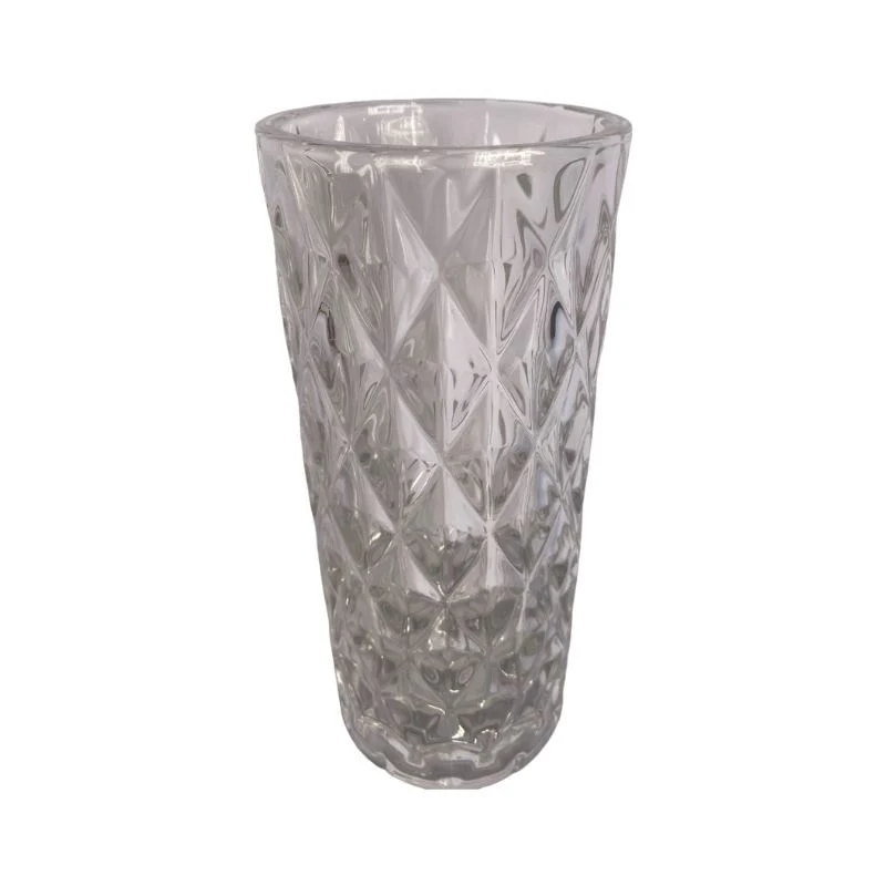 Vase en verre transparent D11,2xH24,5 cm