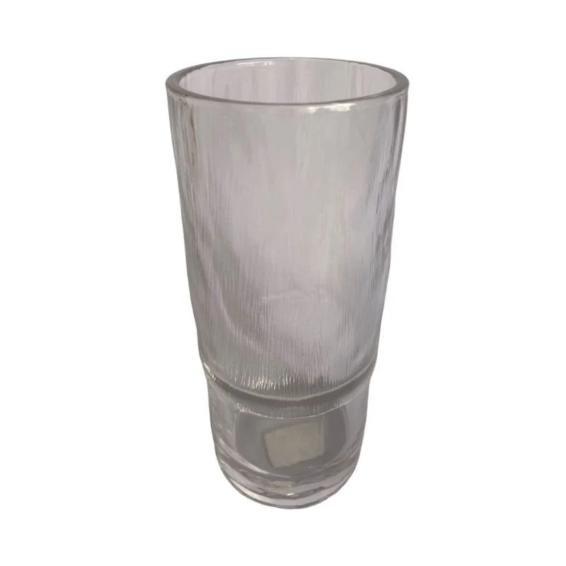 Vase en verre transparent D12xH29,5 cm
