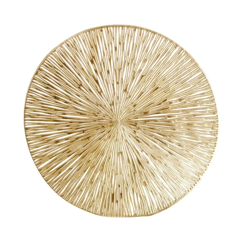 Set de table doré rond D38 cm