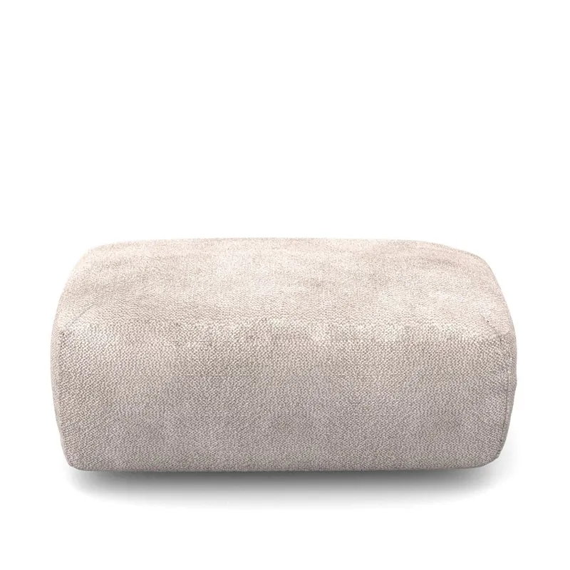Pouf pour canapé Claudia en tissu 107x55cm