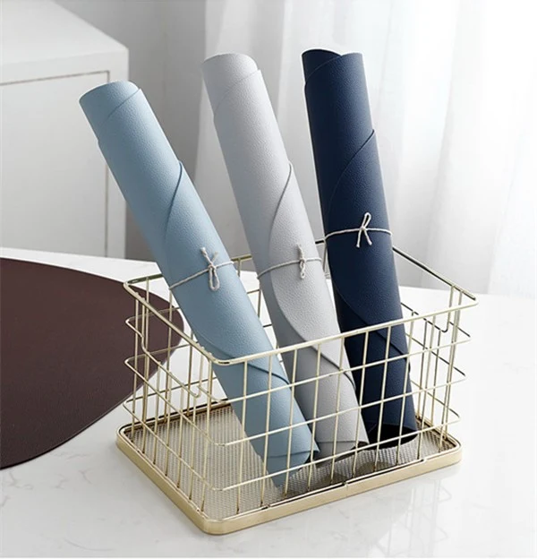 Set de table galet forme de pierre en cuir pu