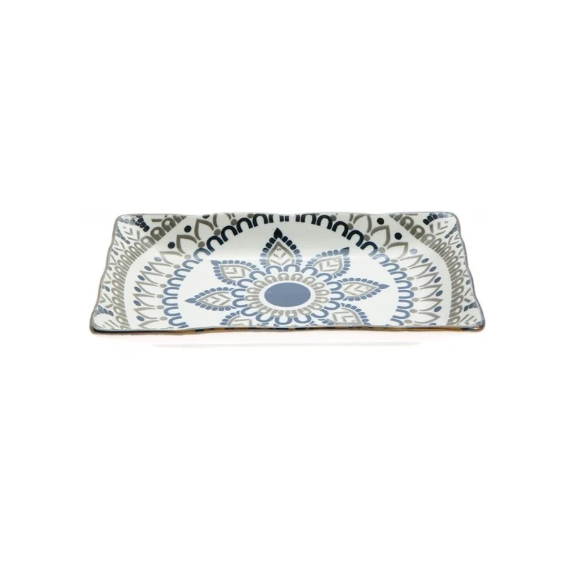 Assiette plate en céramique D22 cm - FLORA