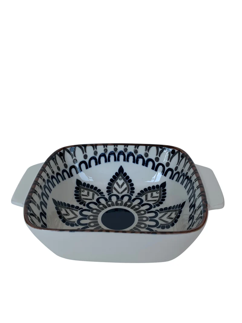 Assiette creuse en céramique 16x16 cm - FLORA