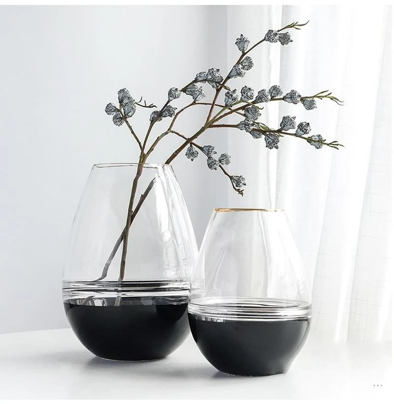 Vase GHANIMA en verre H18 cm