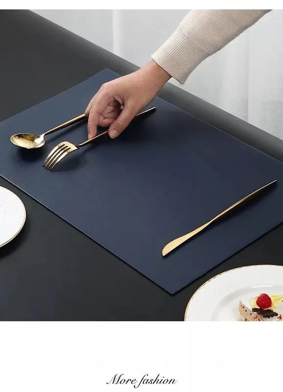 Set de table en CUIR PU lavable, 33x46 cm