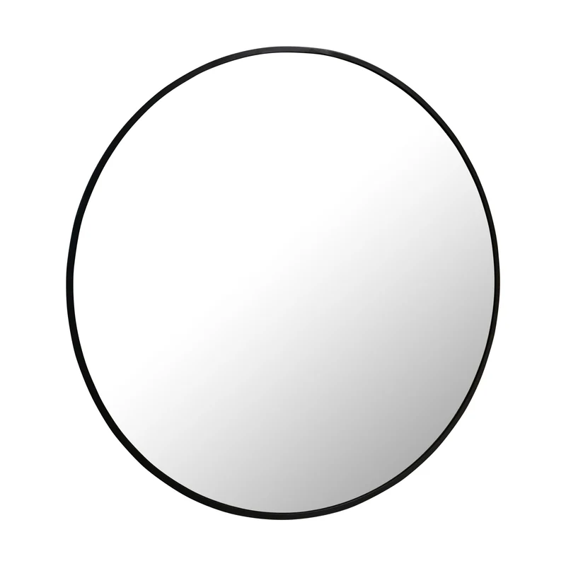 Miroir rond LUCAS métal D80x1,5 cm