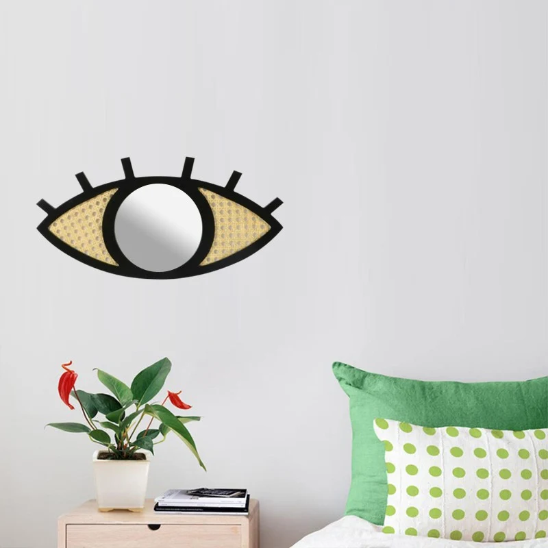 Miroir Design oeil noir Cannage