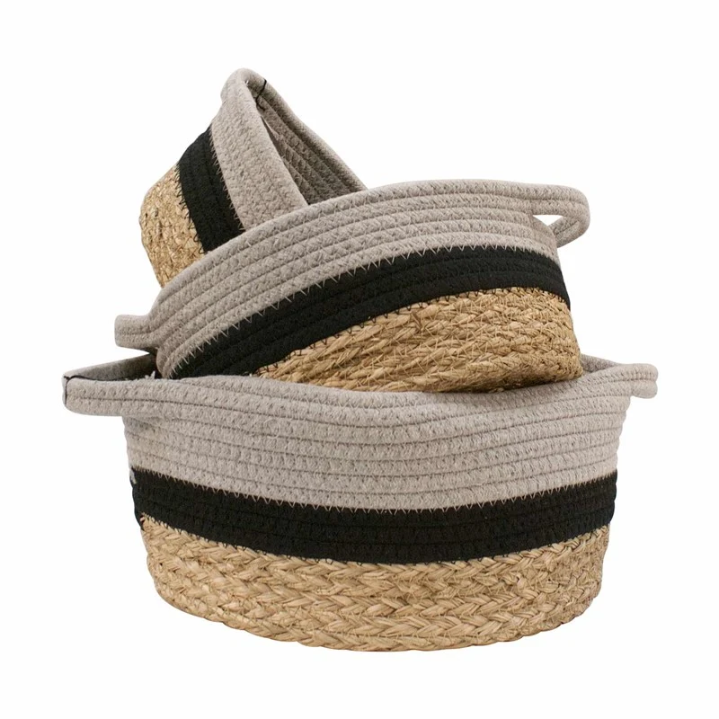 BUCOLIQUE set de 3 paniers