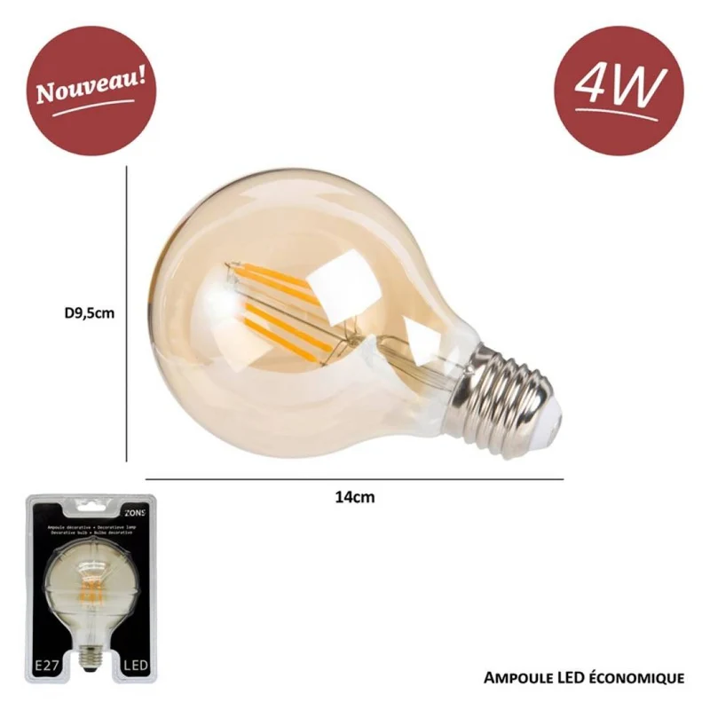 Ampoule filament Led vintage LED DÉCORATIVE 4W