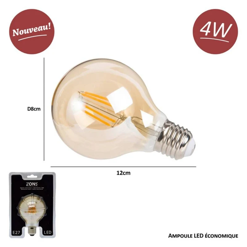 Ampoule filament Led vintage LED DÉCORATIVE 4W