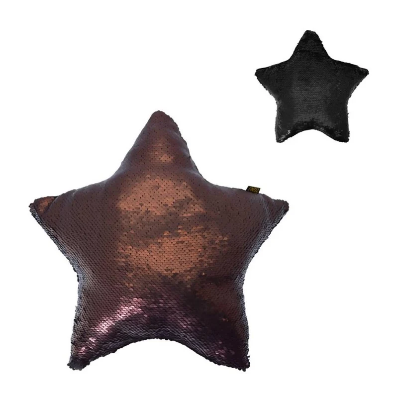 Lot de 2 MERMAID coussins sequin étoile pailletés 40x40