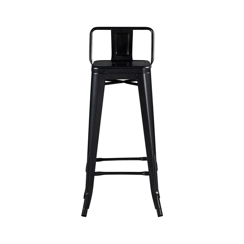 Tabouret de bar industriel avec dossier inspiré tolix Hauteur assise 66cm