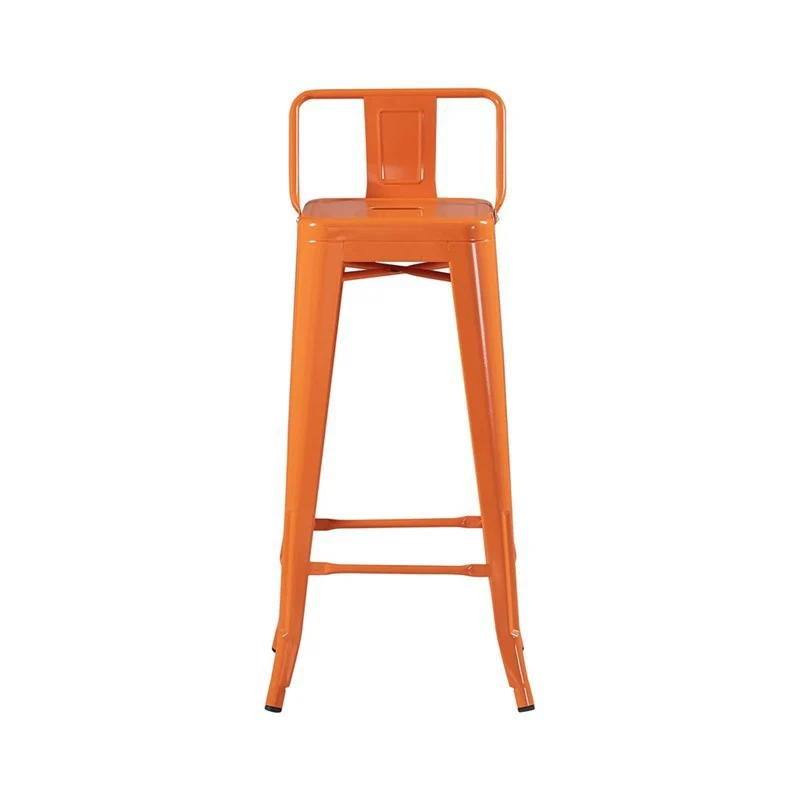 Tabouret de bar industriel avec dossier inspiré tolix Hauteur assise 66cm