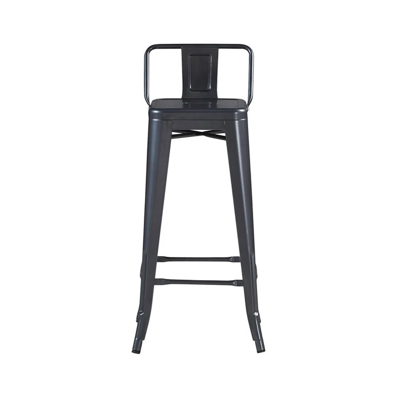 Tabouret de bar industriel avec dossier inspiré tolix Hauteur assise 66cm