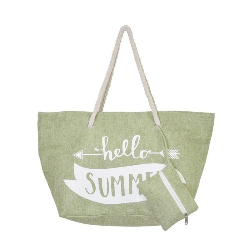 HELLO SUMMER Sac avec pocket 57x36x19cm Vert