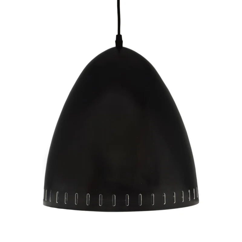 Suspension métal Ø30xH32cm Grise