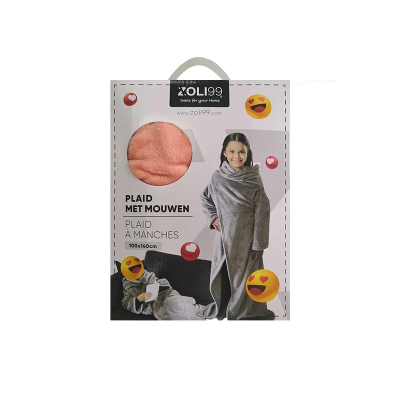 Plaid poncho enfant douceur , 100x140 CM