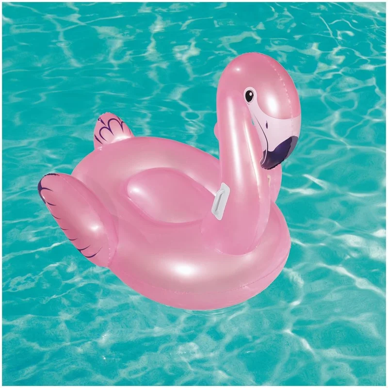 Flamant rose gonflable 127x127 cm