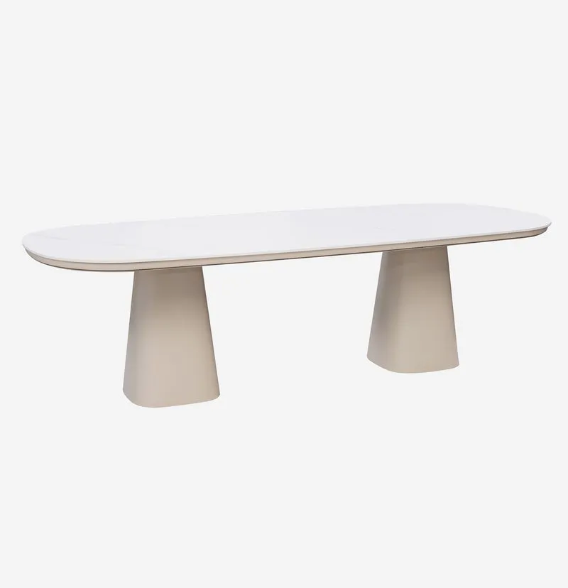 MONDO - Table repas 240 Travertin