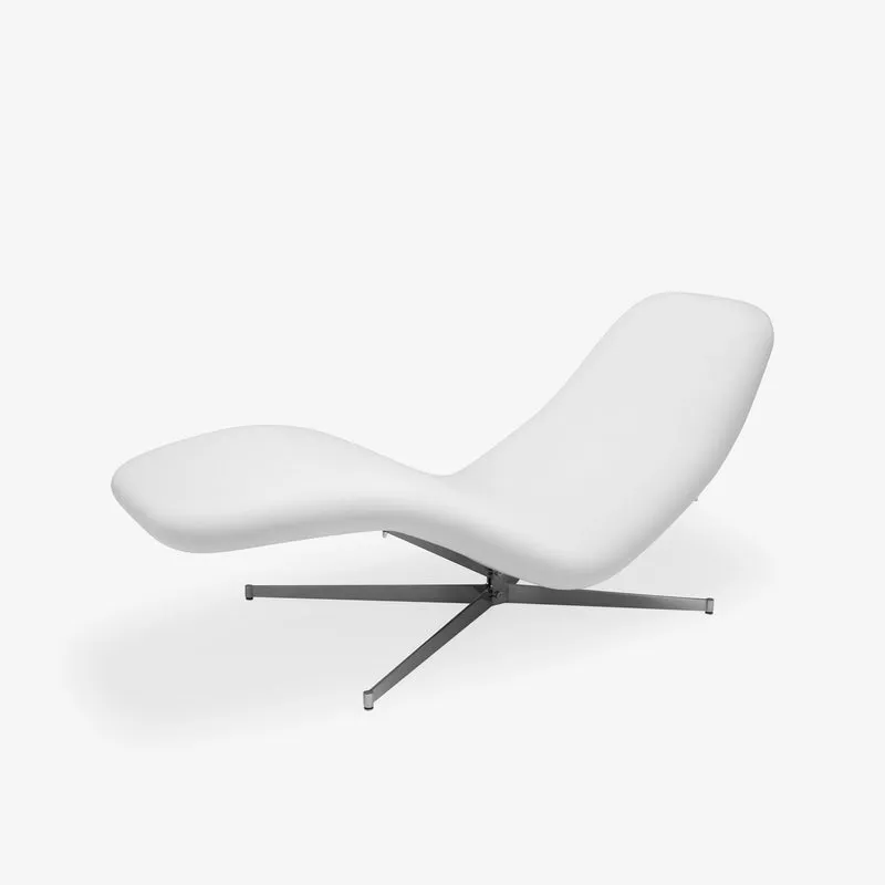 VALLÉE BLANCHE - Chaise longue en tissu Gentle col. Misty