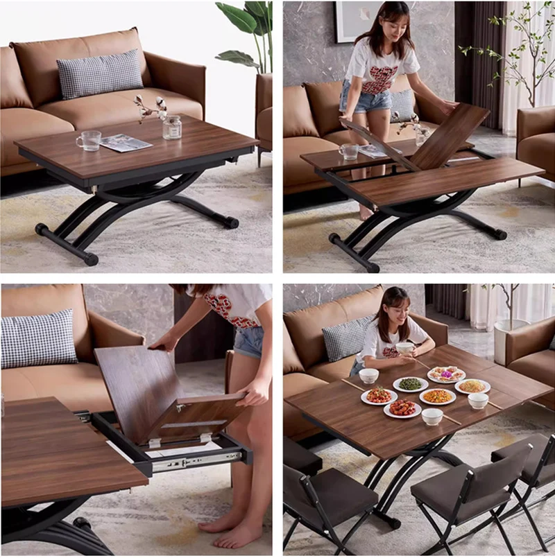 Table basse et table à manger multifonction 2 en 1