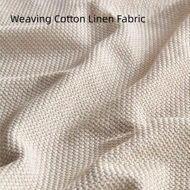 Canapé-lit en frêne massif avec tissu chenille à motif trèfle à quatre feuilles
