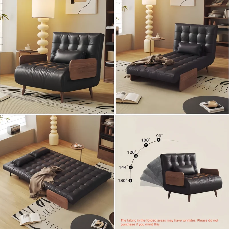 Canapé-lit convertible 3 en 1 en tissu Leatheraire