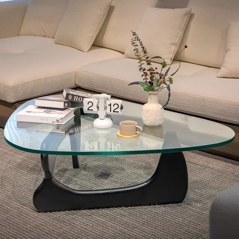 Table Basse Minimaliste En Verre Trempé