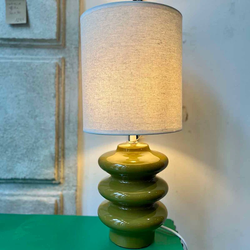 LAMPE À POSER VERTE