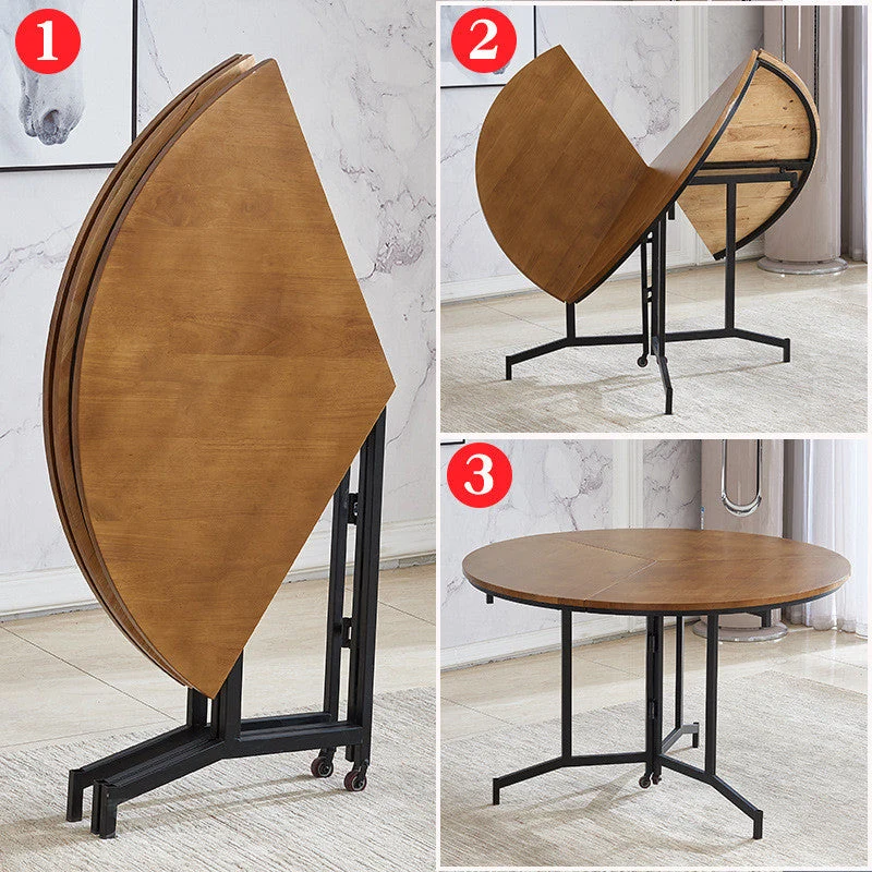 Table pliante ronde peu encombrante