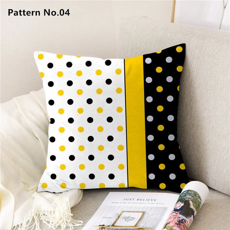 Housse de coussin taie d'oreiller 18 x 18 pouces 45 x 45 cm (motif n°01 ~ 22)