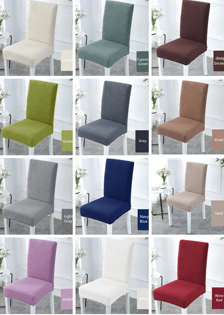 Housses de chaise extensible pour chaise de cuisine de salle à manger