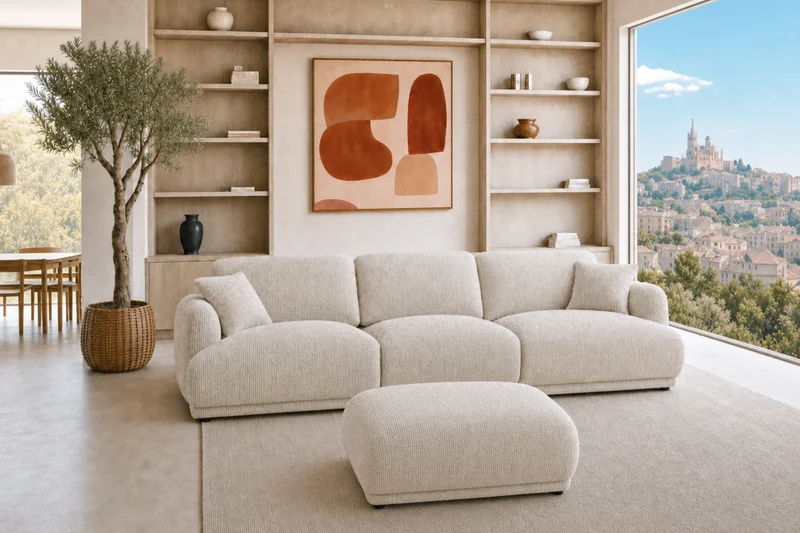 DUO ROSALIE 3 PL - Tissu chenille