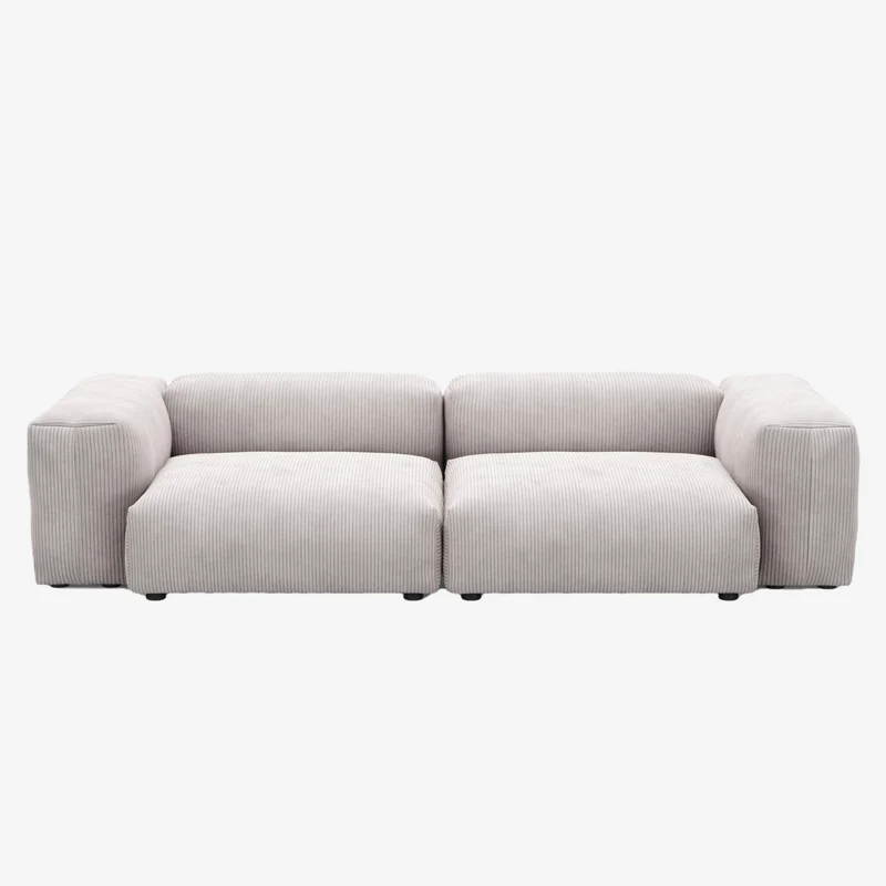 Canapé modulable Medium velours côtelé - 2 places