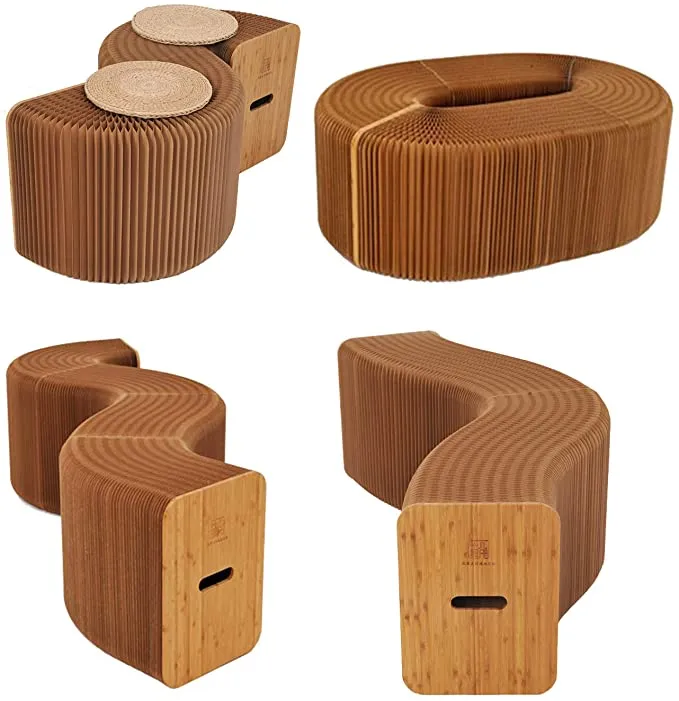 Chaise pliante de sofa de tabouret de papier d'accordéon de conception moderne