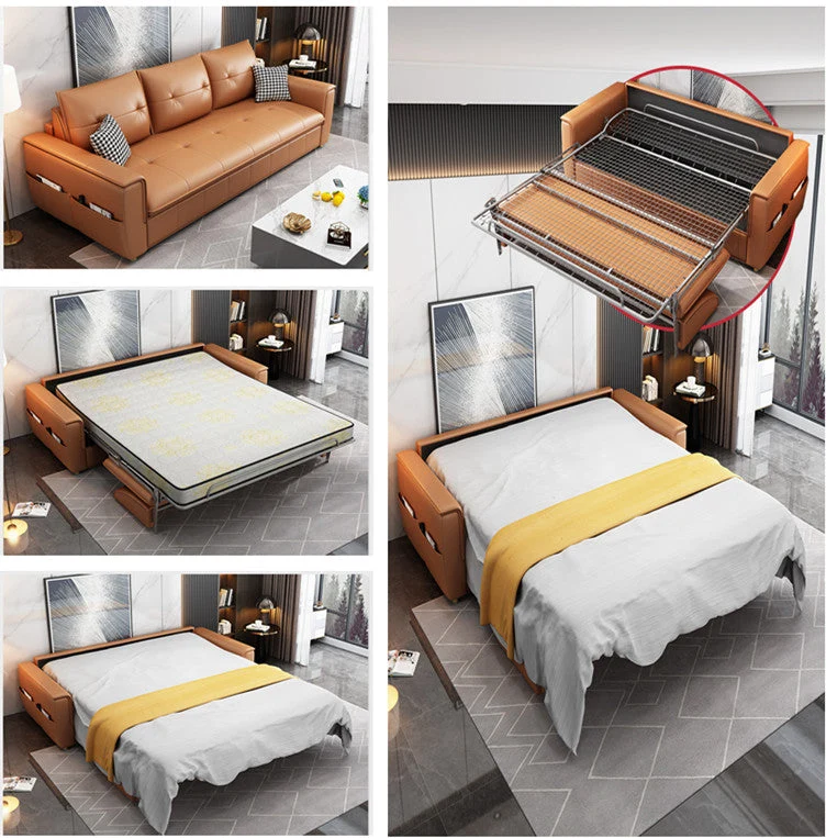 Canapé-lit Leathaire avec matelas